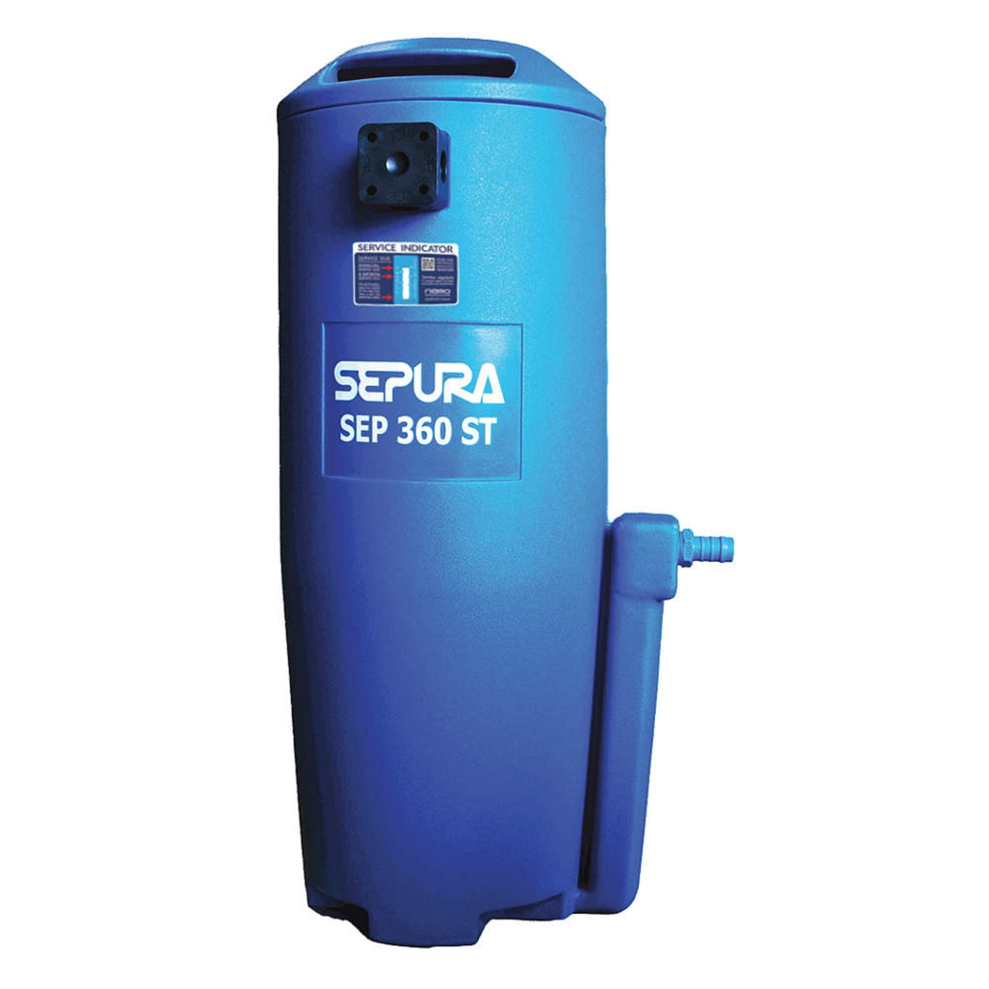 Sepura TechnologiesSEP360ST - NANO SEPURA Oil and Water Separator: 75 hp Max Air Compressor HP, 360 cfm, 1/2 in, NPT