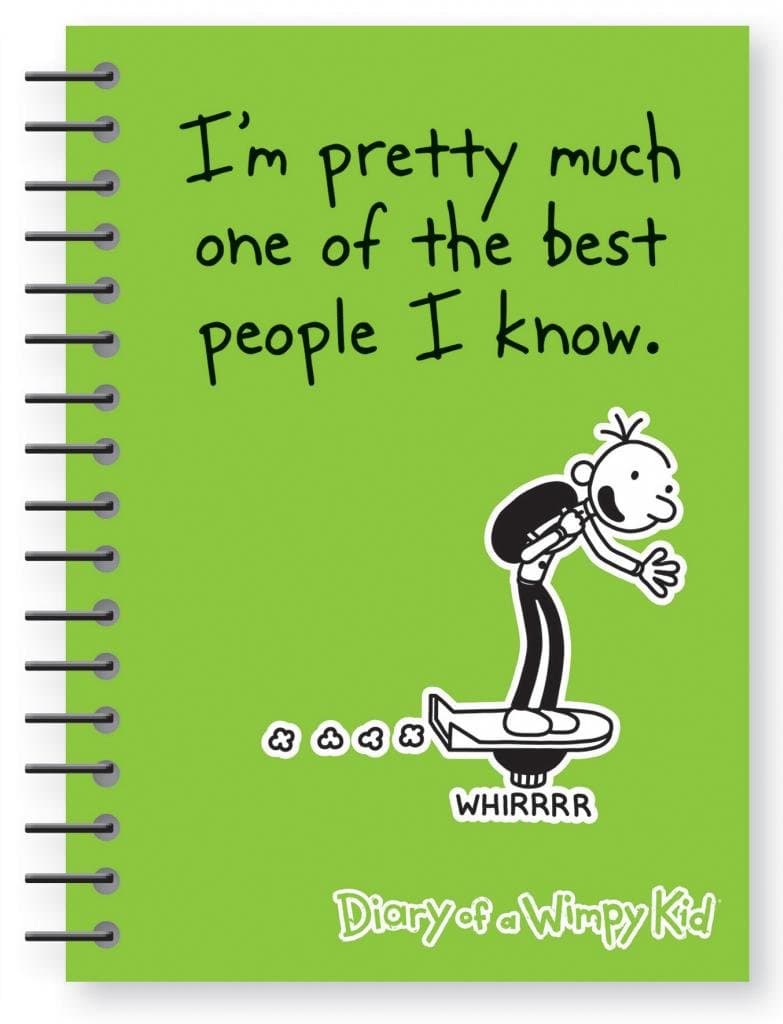 Diary Of A Wimpy Kid Notepad A5 Wiro Lined Notebook Green