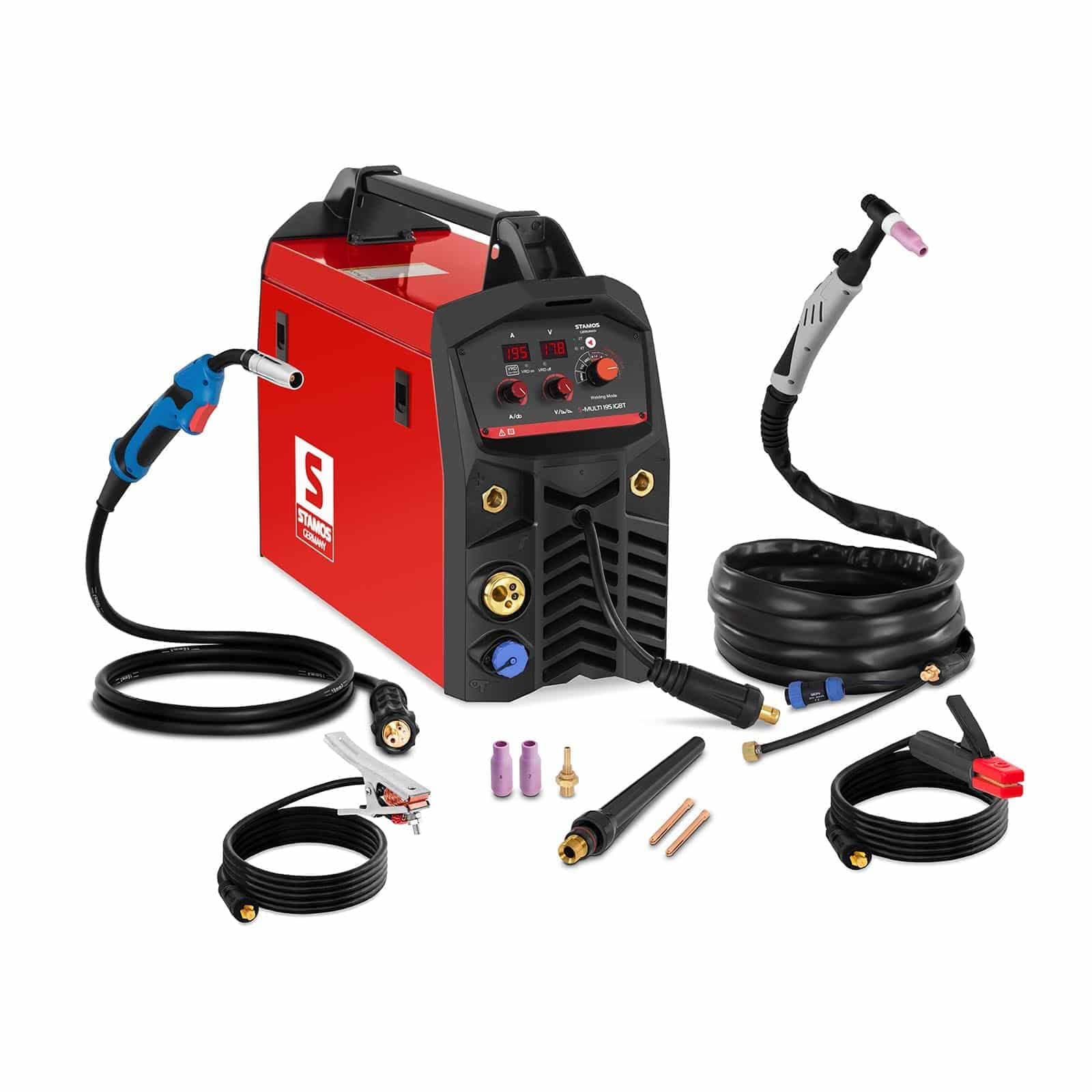 Stamos Germany - S-Multi 195 - Combined Welder - TIG - MIG/MAG