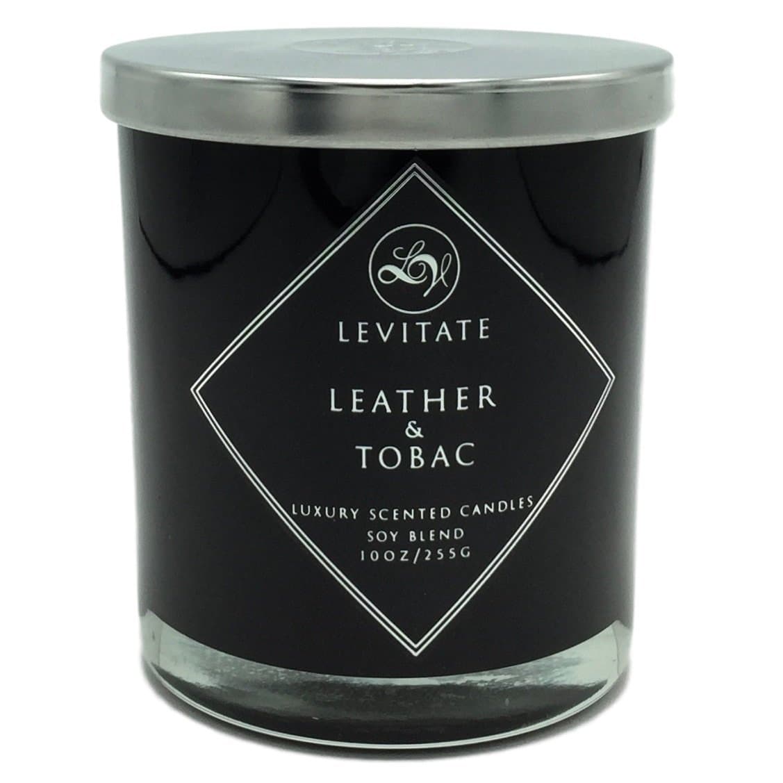 Levitate Leather and Tobac Luxury Scented Soy Blend Candle 10oz