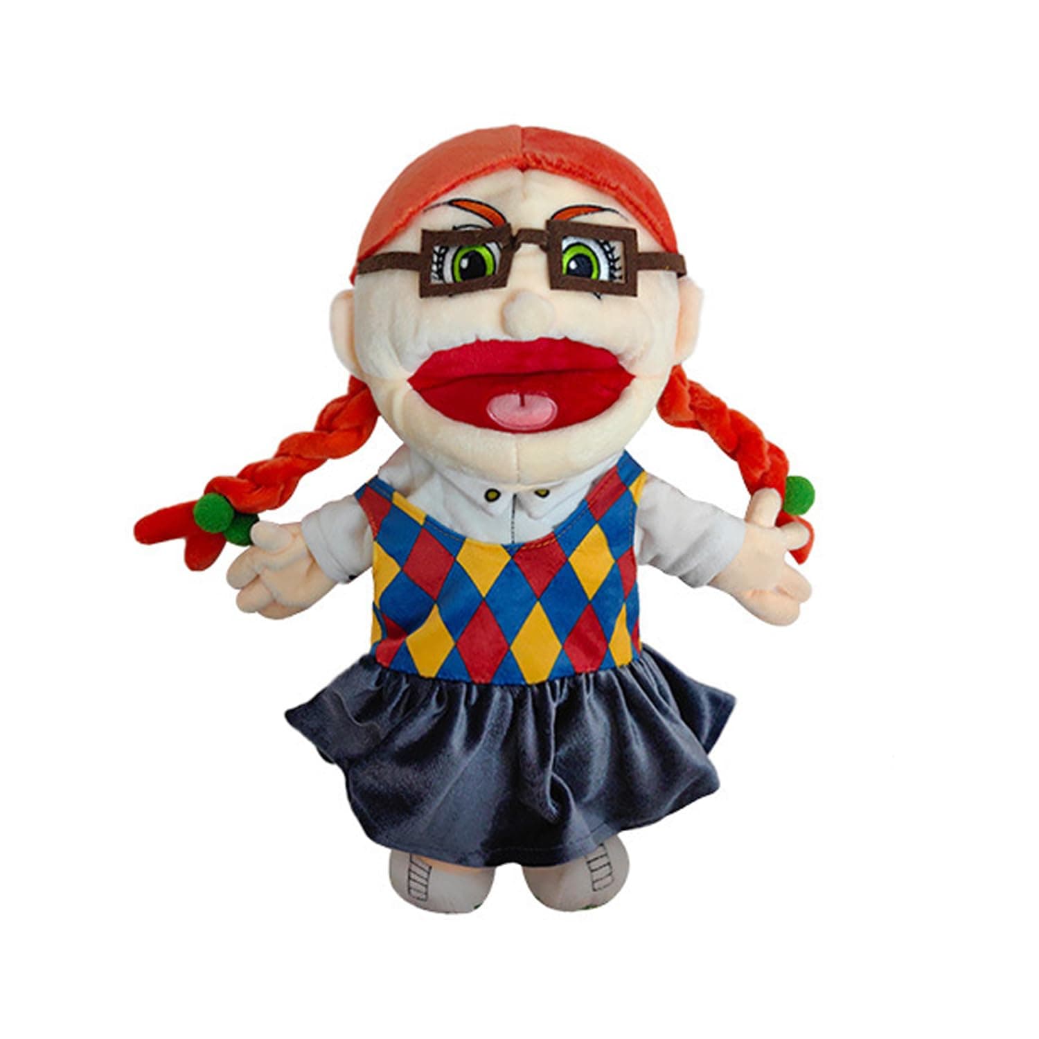 – Jeffy Plush Hand Puppet with Movable Mouth | Fun Puppets | Ideal Gift | 16 Inch Jeffy Sister/Mom/Dad Puppet Doll (Penelope)