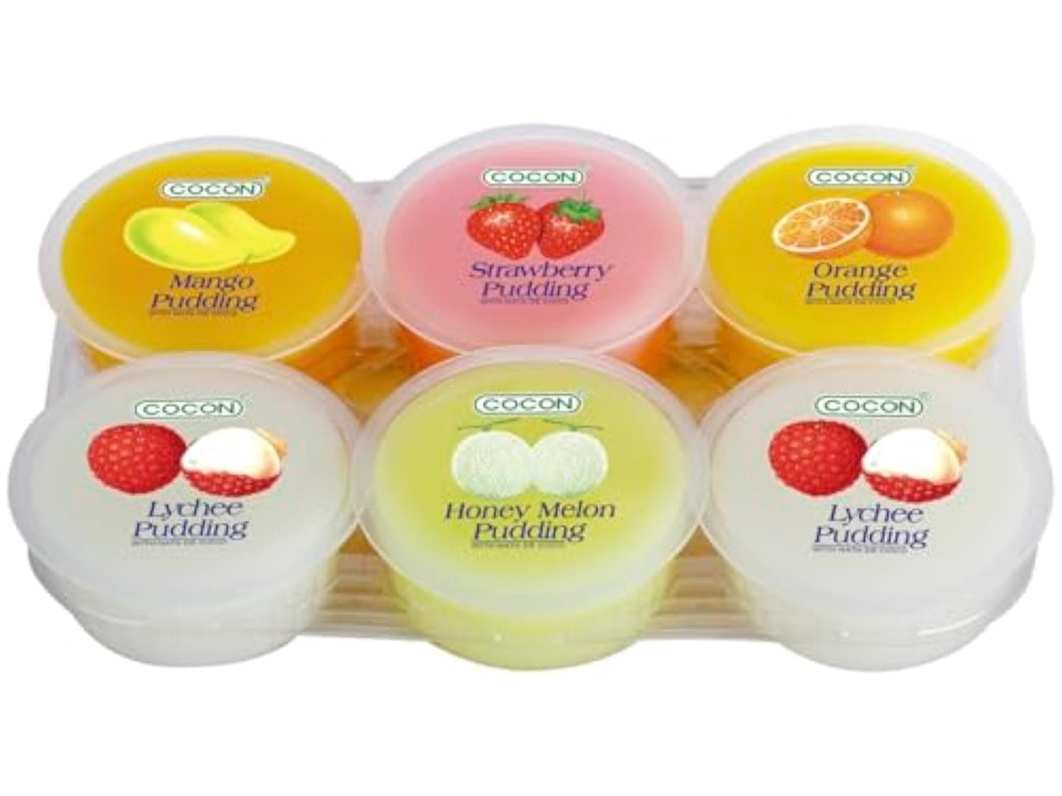 Cocon Nata Pudding Assorted 6 x 80g