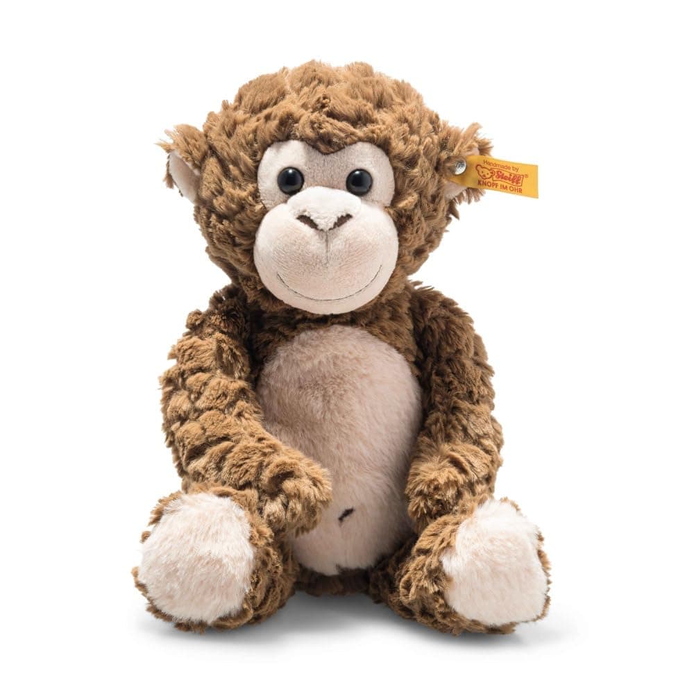 Bodo Monkey, Premium Stuffed Animal, Jungle Animal Plush Toy for Kids (Brown, 12")