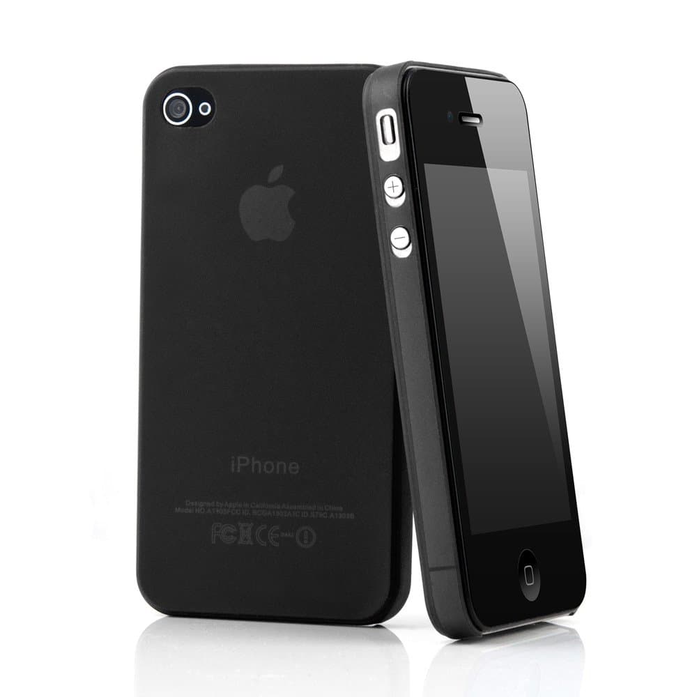 iPhone 4 4s case Cover “Tenuis“ in Black - Extreme Thin Bumper as Premium Accessory for The iPhone 4/4s