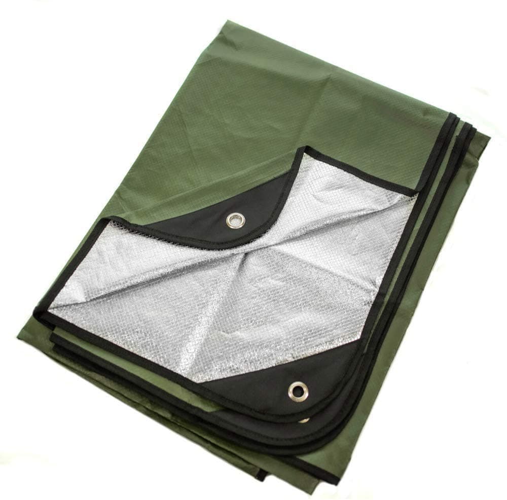 Arcturus All Weather Outdoor Survival Blanket All Purpose,Thermal,Reflective,Emergency Olive Green