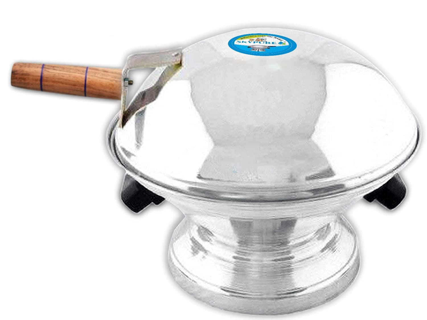 Aluminum Tandoor Bati Maker Baking Oven, 25 x 25 x 35 Cm, 1 Piece, Silver Gas Tandoor, Barbecue Grill Food Steamer Cookware Set (Aluminium, 1 - Piece)