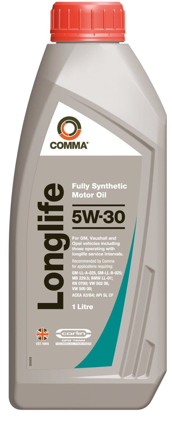 Comma GML1L 1L Long Life Fully Synthetic 5W30 Motor Oil