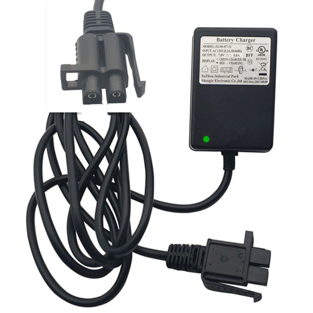 FULIHUA7V 0.8A Battery Charger for Kids Ride On Toys, Kids Car Battery Supply Replacement B-Type Plug, 6 Volt Children Electric Wheels Cars, UL Listed