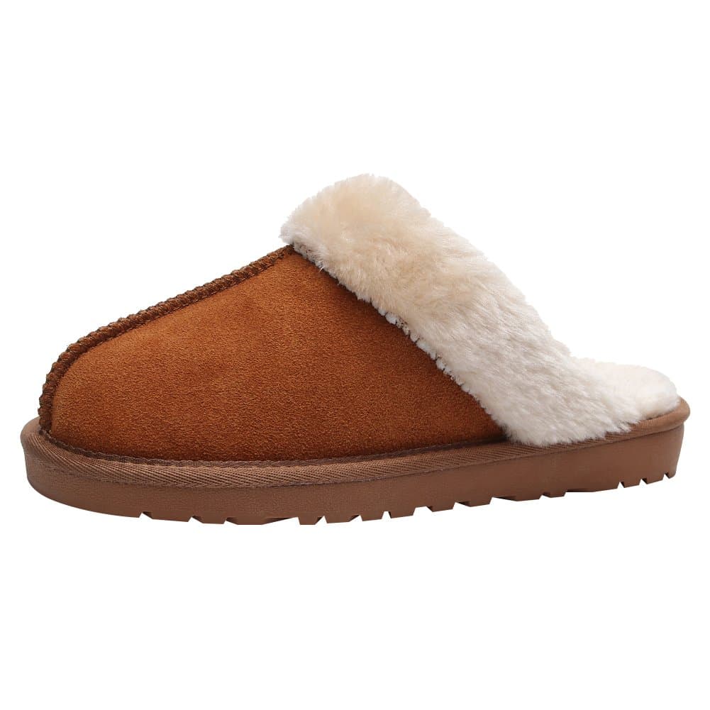 ANUFER Unisex Adults' Kids' Family Slippers Warm Winter House Shoes