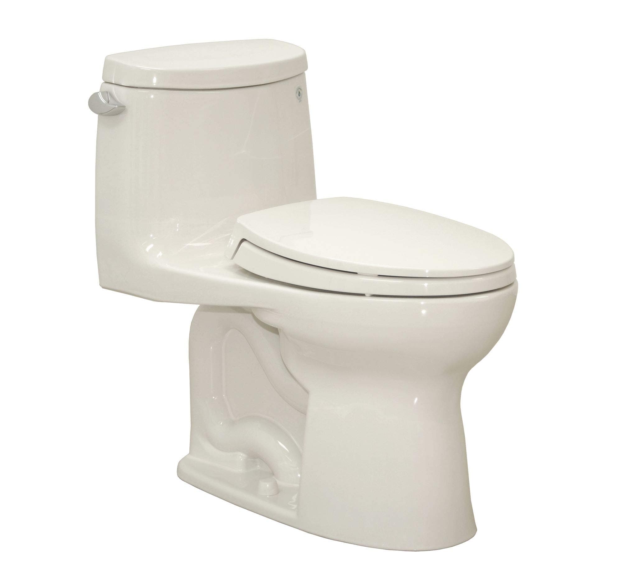 Ultramax II 1.28 GPF Elongated 1 Piece Toilet Finish: Colonial White, Flush: Left