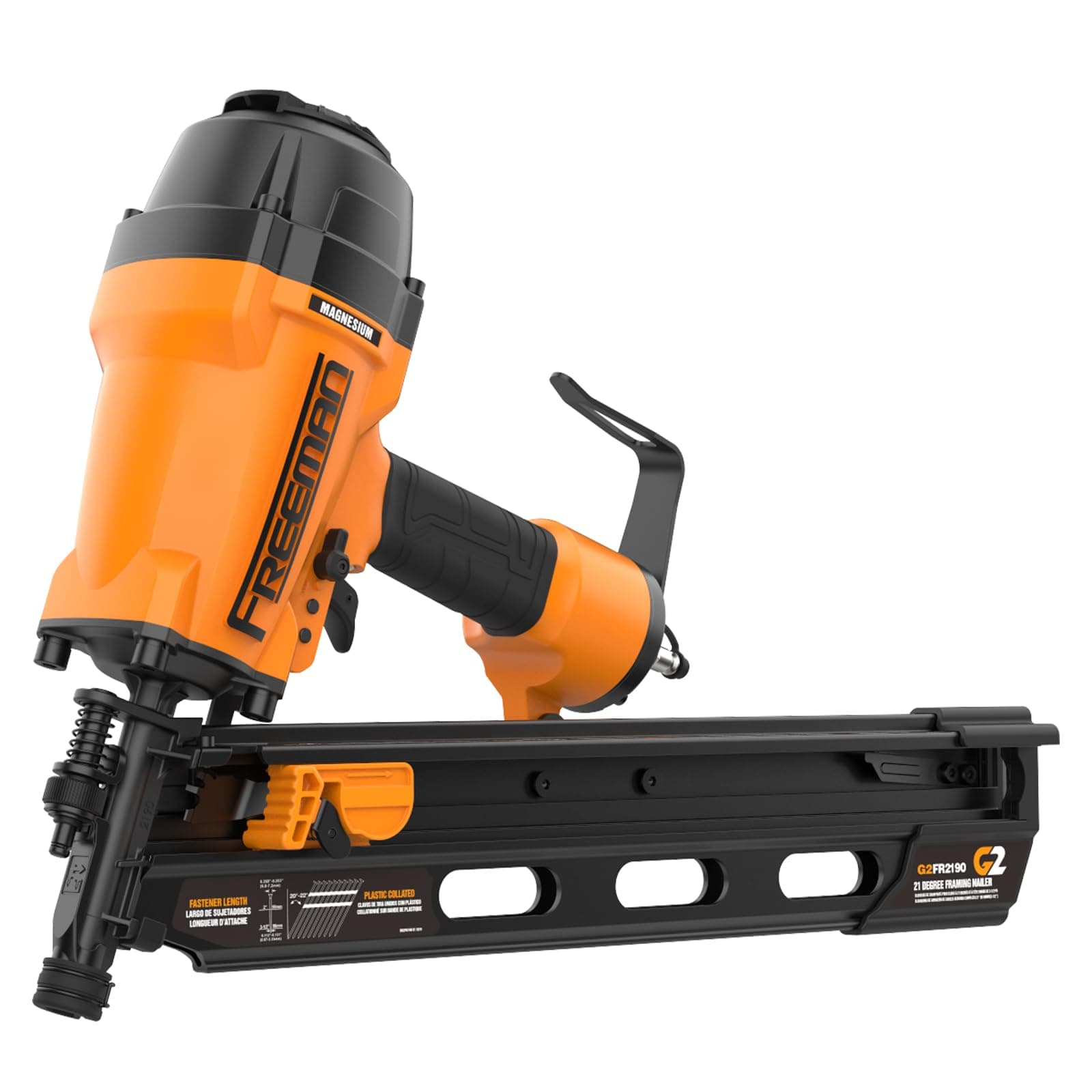 Freeman G2FR2190 2nd Generation Pneumatic 21 Degree 3-1/2" Framing Nailer