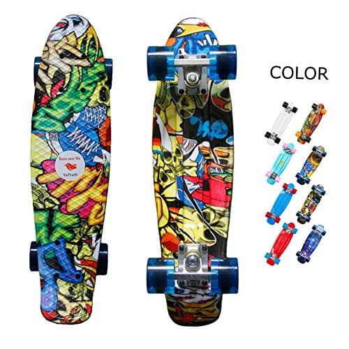 yotruth Penny Board Mini Cruiser Skateboard 22''
