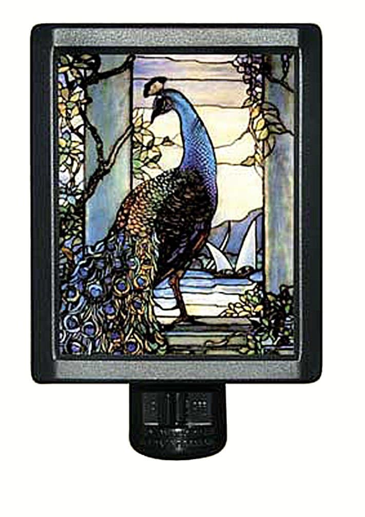 Louis Comfort Tiffany Peacock Night Light