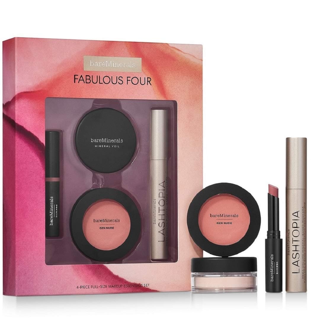 Bareminerals Fabulous Four 4pc Full Size Makeup Essentials Set