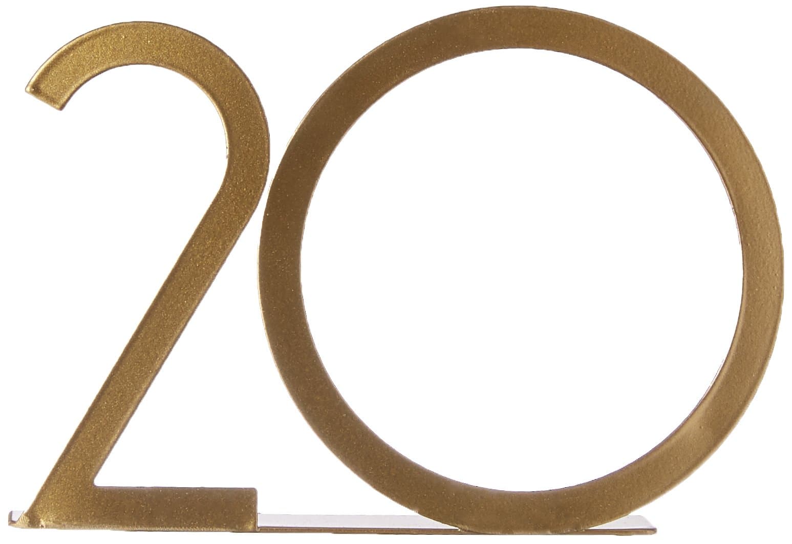 David Tutera 30039322 Table Numbers, Gold Metal