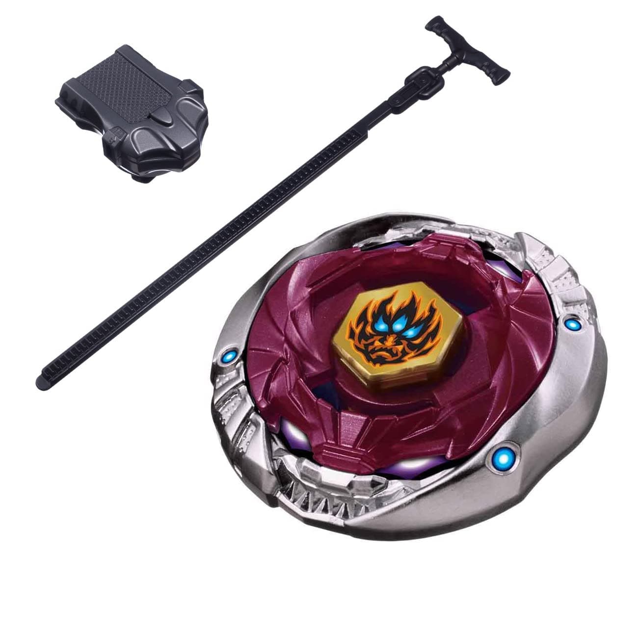 Jap-こまおもちゃ Gyro Metal Precision Gyroscope Anti-Gravity Spinner Top Toy for Kids and Adults with Launchers-BB118