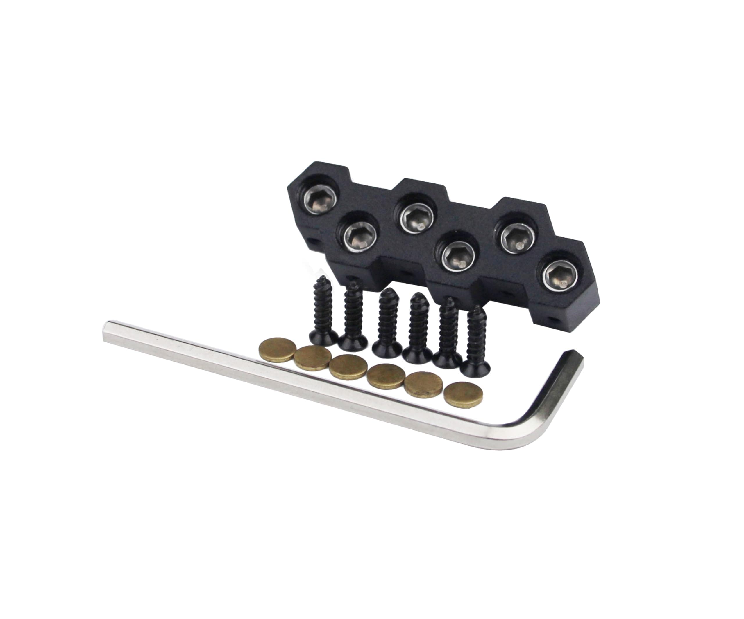 Guyker 6 String Headless Guitar Bridge String Lock Electric Guitar Replacement Part