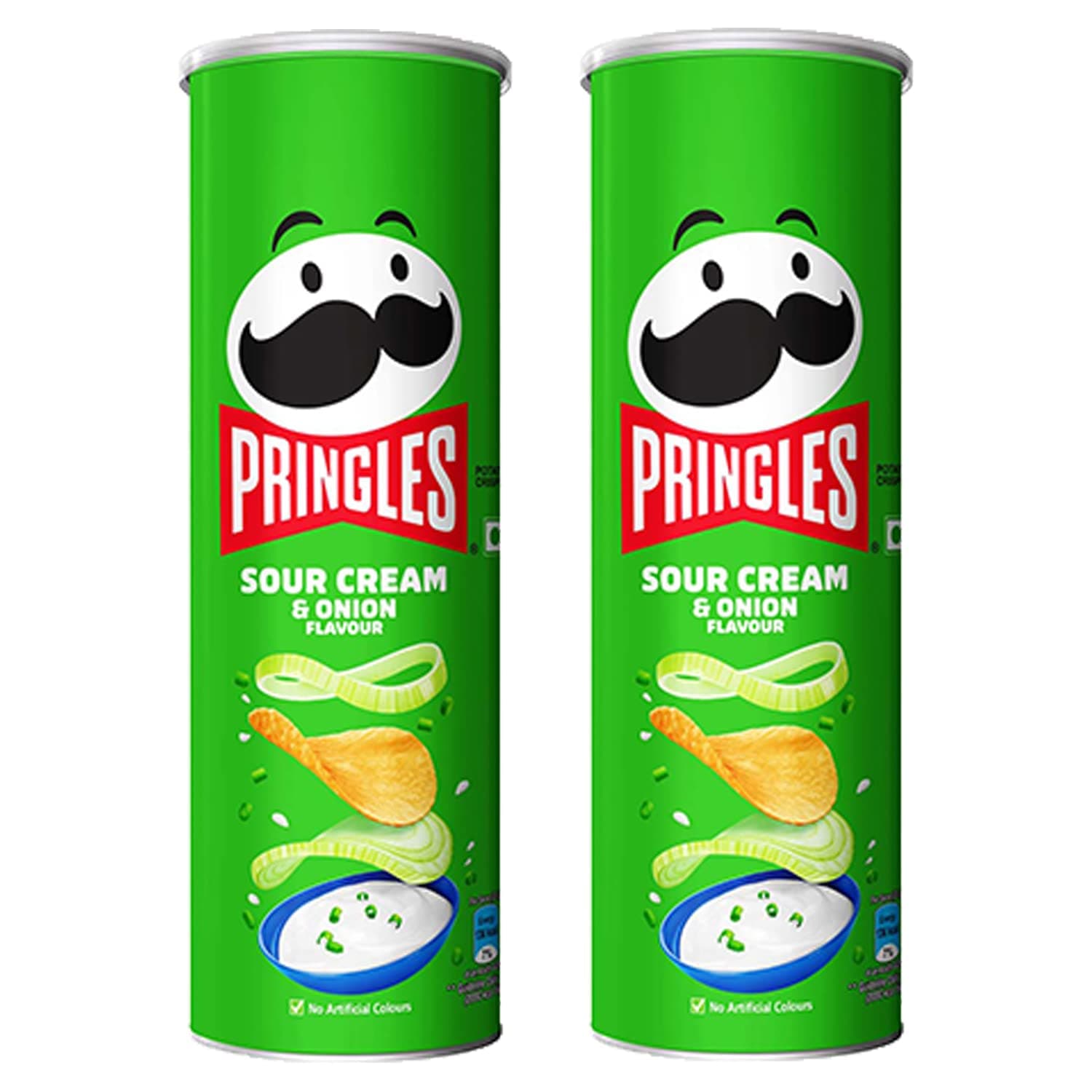 Pringles Sour Cream & Onion 107 gram (Pack of 2)