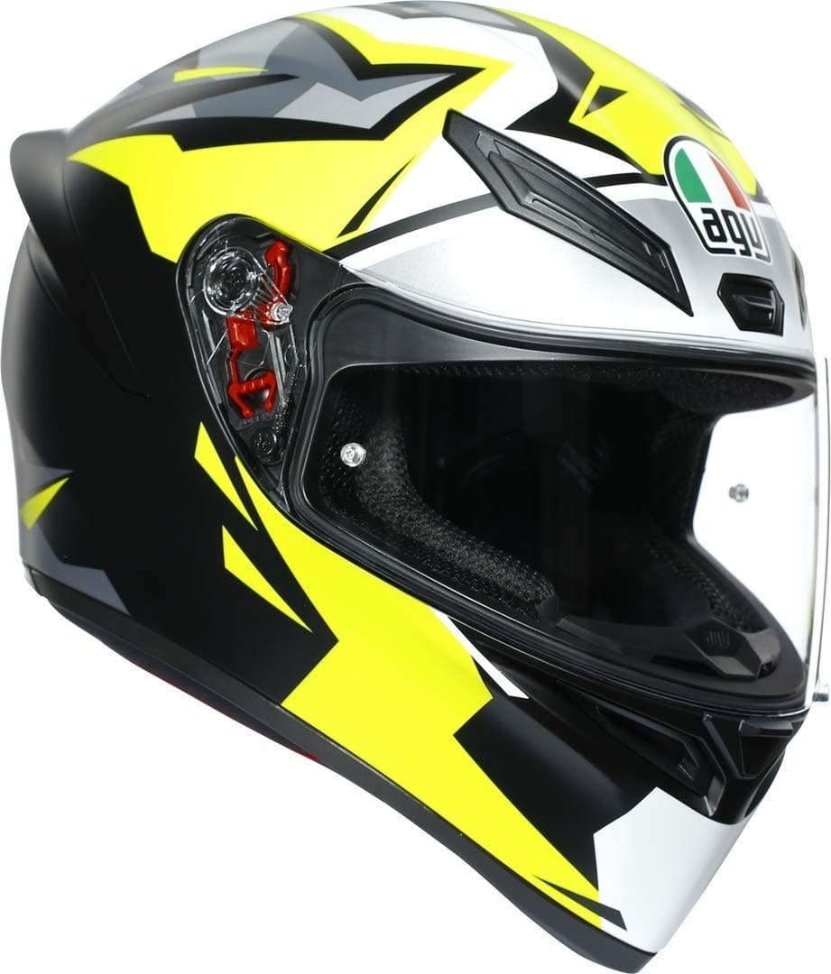 AGV K1 Mir 2018 - Matt Black Yellow White Grey - Replica Motorcycle Helmet (ML)