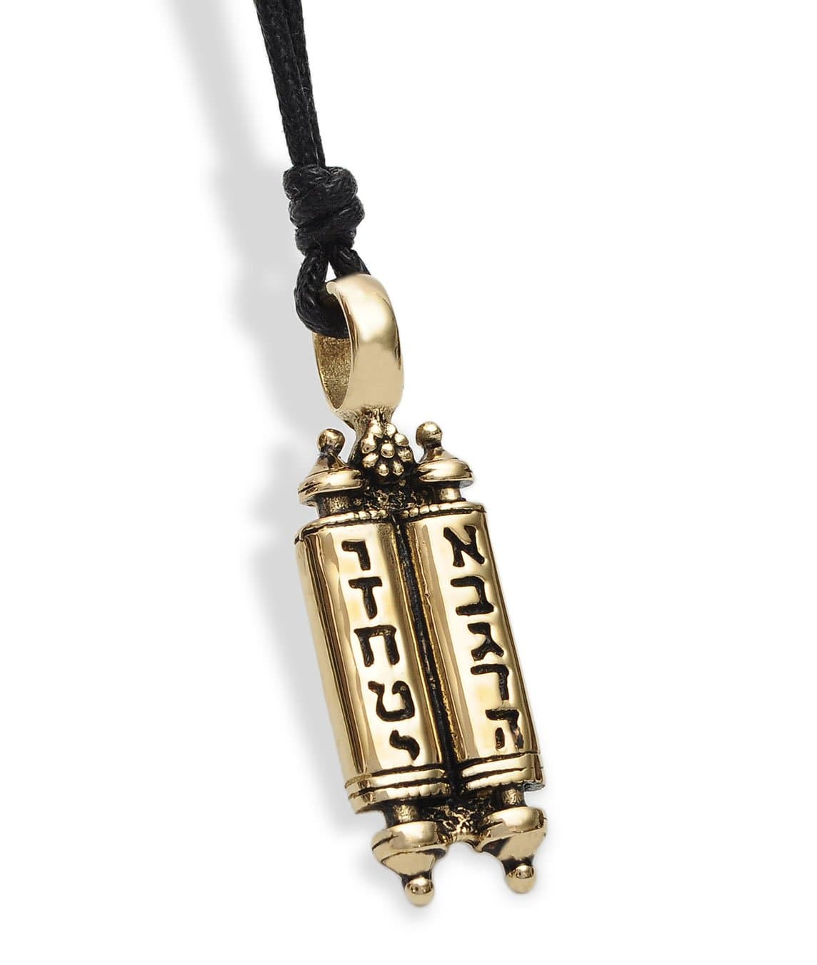 Jewish Torah ScrollBook Silver Pewter Gold Brass Charm Necklace Pendant Jewelry
