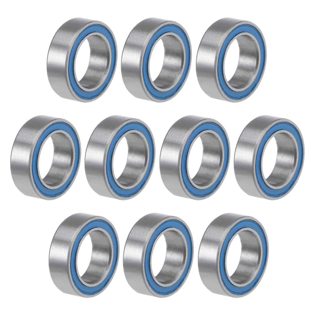 MR85-2RS Deep Groove Ball Bearings 5mm Inner Dia 8mm OD 2.5mm Bore Double Sealed Chrome Steel Blue Seal Z2 10pcs