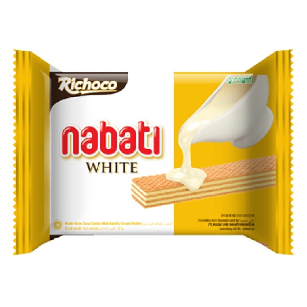 Richoco Nabati White Milk Wafer 50g (30 Packs)