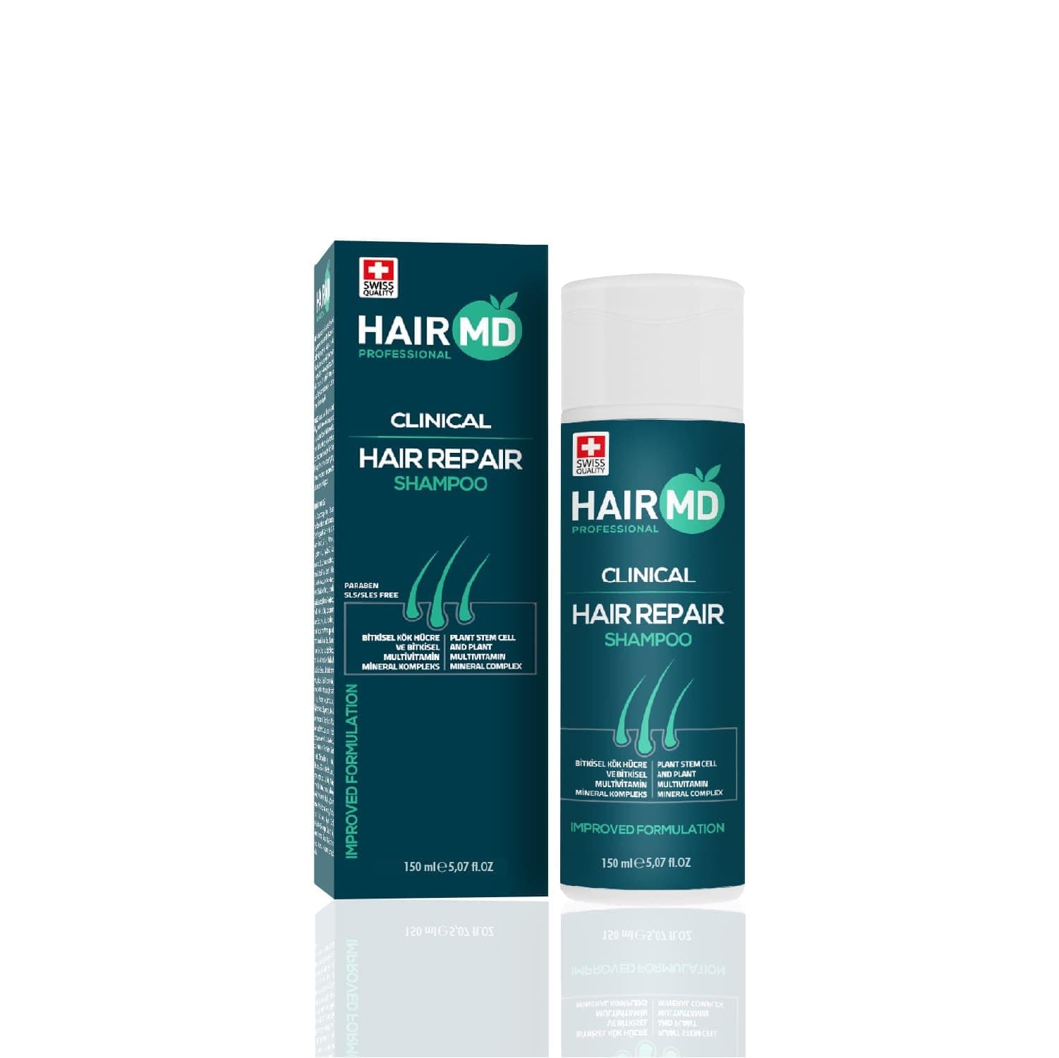 HairMD Transplant Clinical Repair Shampoo - 150ml Biotin for Hair Growth, Exclusive Anti Hair Loss Sensitive Formula