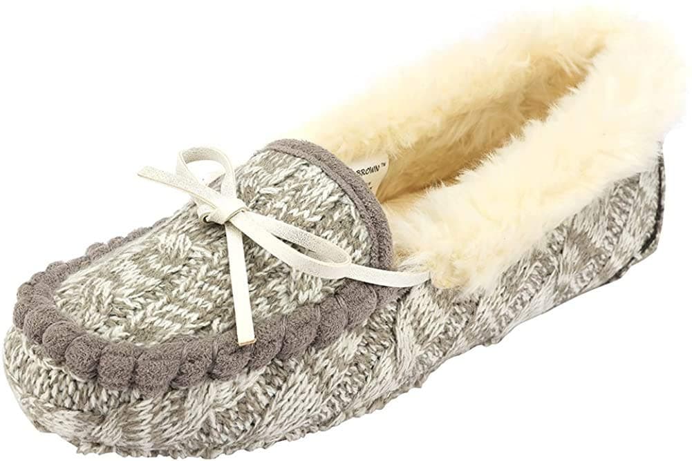 Women's Moccasin Slippers Flat Loafer Driving Shoes/Memory Foam/Animal Embroidery