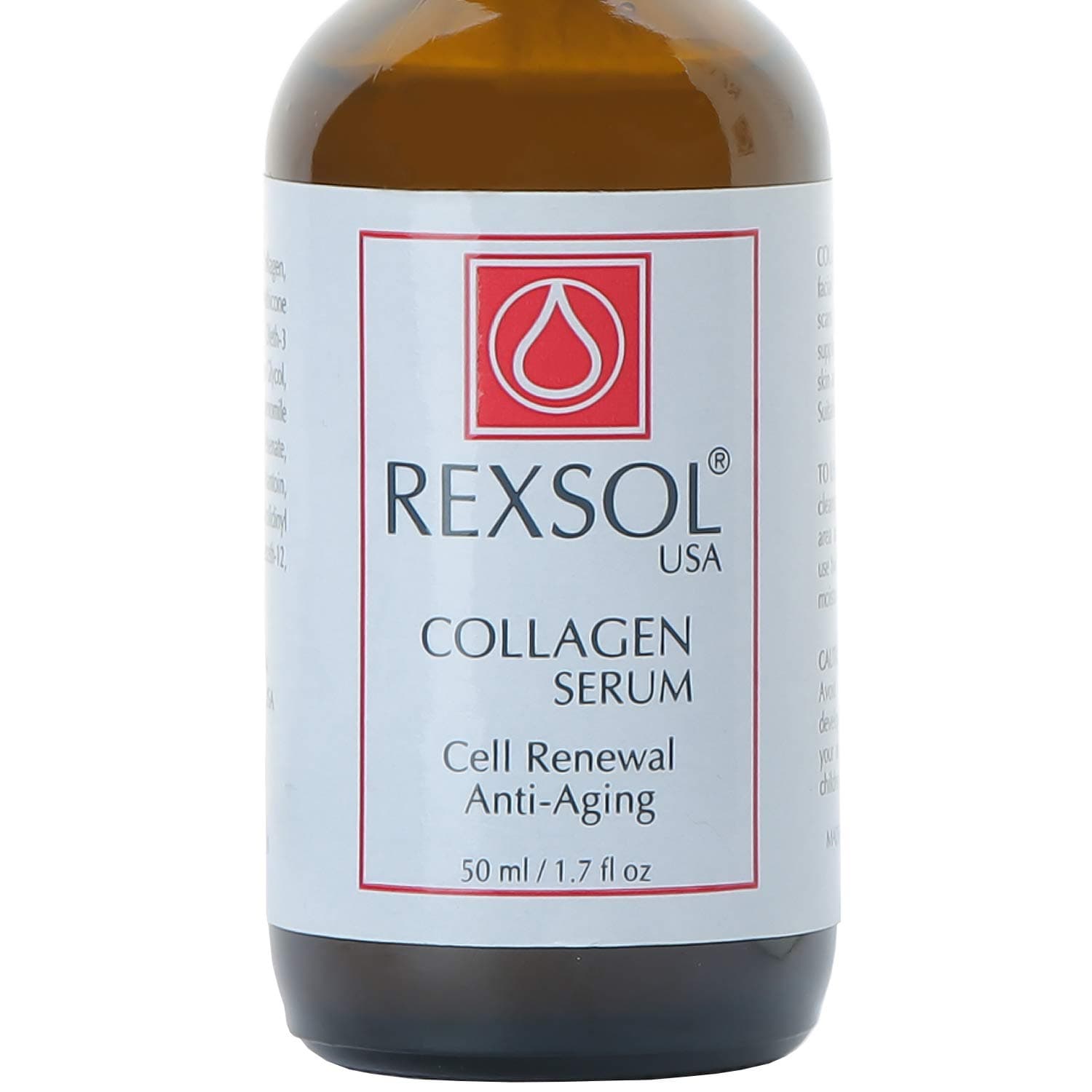 REXSOL Collagen serum Cell Renewal Anti-aging | With Vitamin C, Vitamin E & Chamomile | Help boosts skin's natural ability to produce new collagen and Elastin | Refines skin texture.(50 ml/1.7 fl oz)