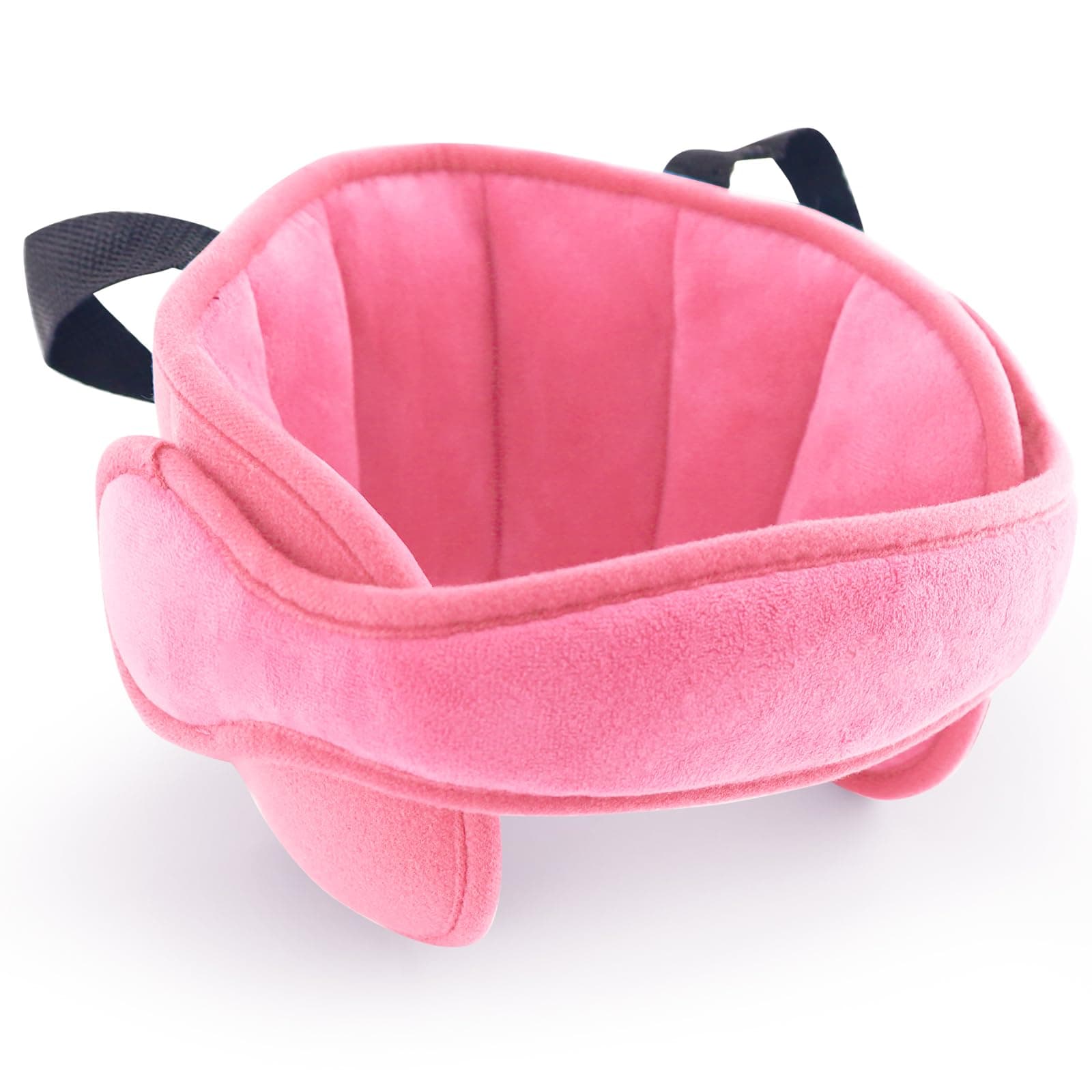 KAKIBLIN Baby Car Seat Head Support,Baby Head Support for Car Seat Stroller, Safety Car Seat Neck Relief Strap Headrest,Slumber Sling Sleep Holder Belt for Toddler Infants Child Children Kids,Pink