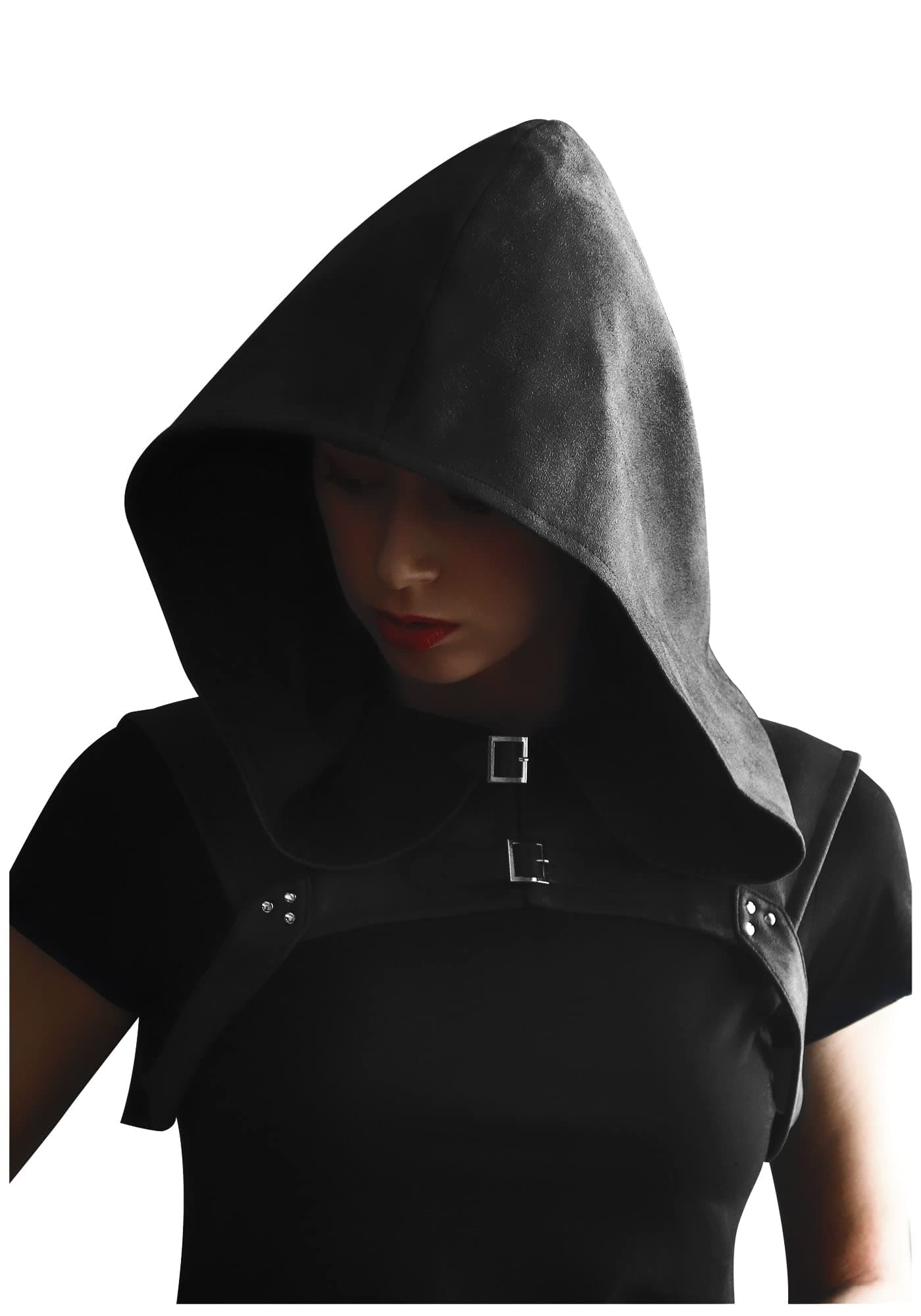 KUOIN Steampunk Cowl Hood Medieval Gothic Cape Cosplay Men Women