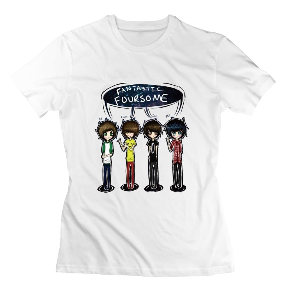 Bert Pandora Womens Fantastic Foursome Pj Chris Dan Phil Funny Tshirts