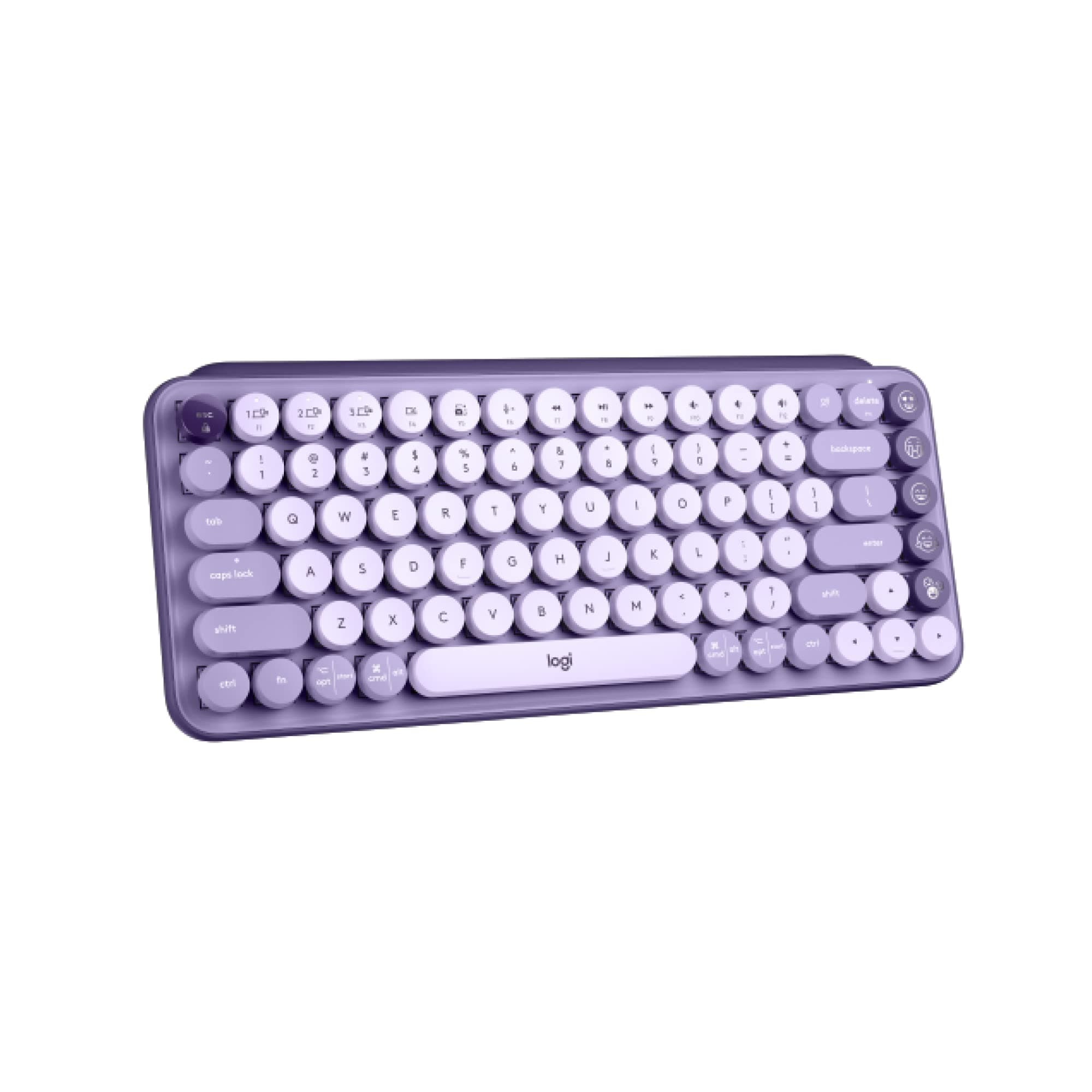 POP Keys Mechanical Wireless Keyboard with Customizable Emoji Keys, Durable Compact Design, Bluetooth or USB Connectivity, Multi-Device, OS Compatible - Cosmos