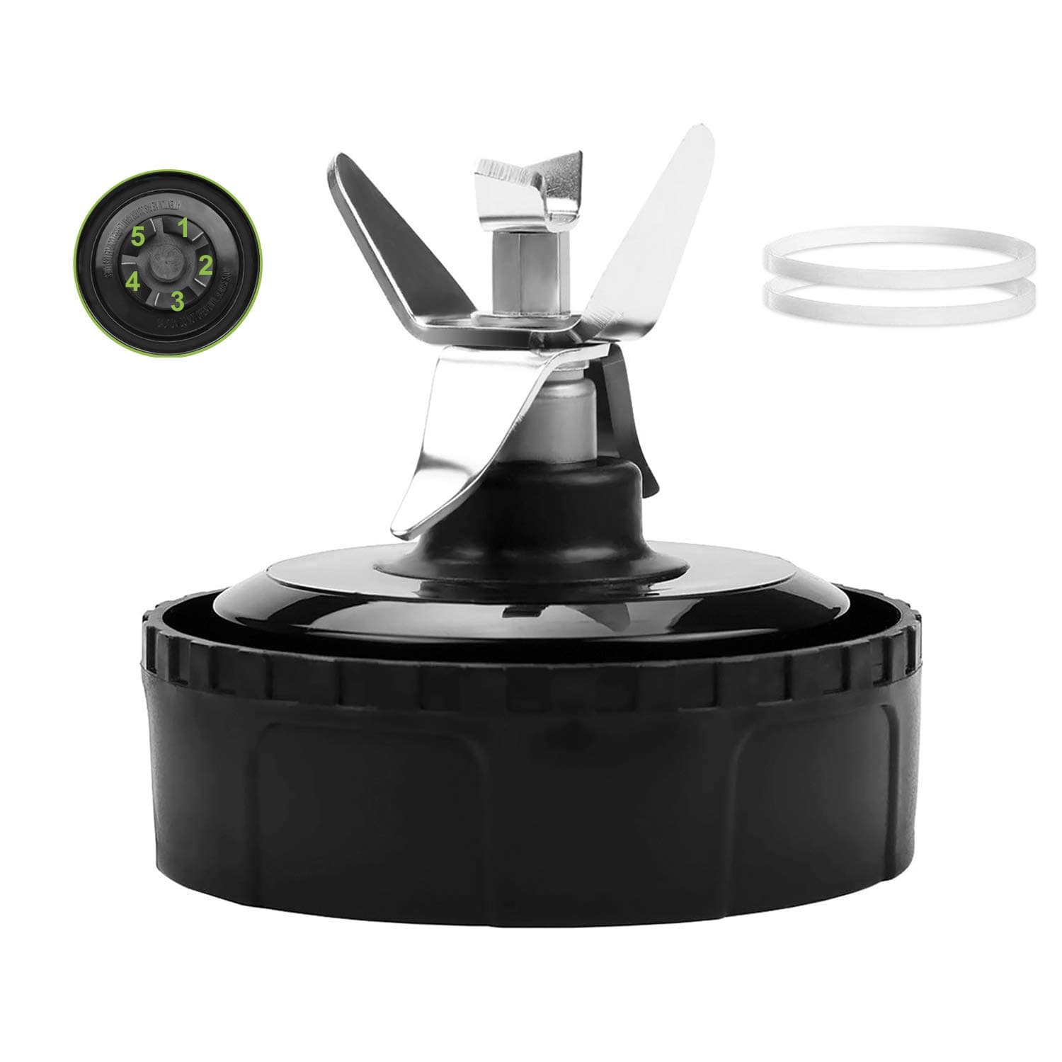 Rayze Ninja Blender Replacement Parts, 5 Fins Nutri Ninja Professional Blender Extractor Blade Model # 476KKU3000 Replacement for Nutri Ninja QB3000/QB3000SSW/QB3004/QB3005 Models