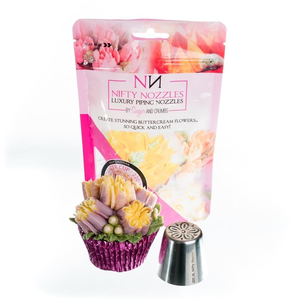 Russian Piping Tips | Sundancer Cup Nifty Nozzles – 220-XL | Cake Decorating Tools | Baking Supplies