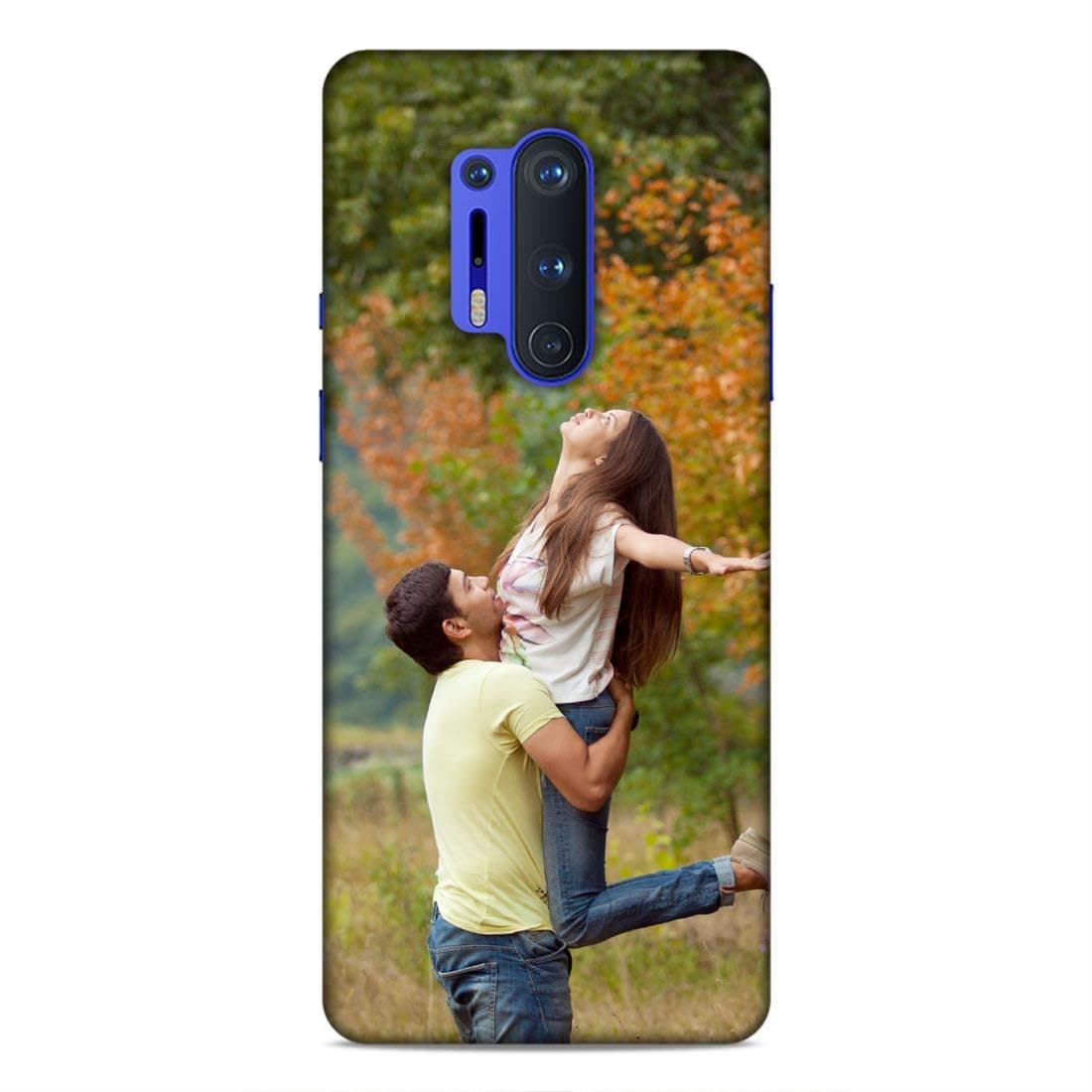 Polycarbonate Customised Mobile Back Case for Oneplus 8 Pro (Own Photo with Frame, Name, Text, Font, Color), 3D Printed Hard Mobile Back Cover for Oneplus 8 Pro, Multicolor