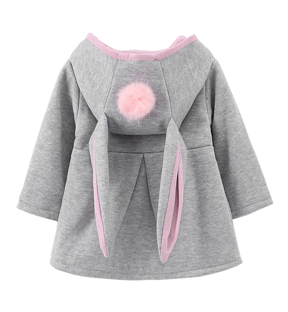 Baby Girl's Toddler Kids Fall Winter Coat Jacket Outerwear Ears Hood Hoodie