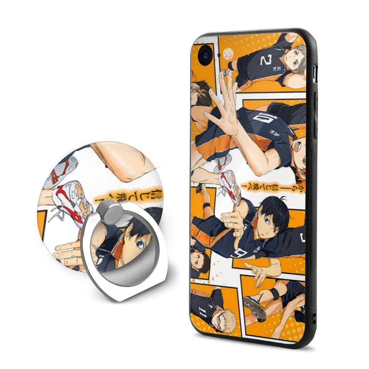 JUDEWALSH Haikyuu iPhone 7 8 Case Phone 7 8 Cover Case with Ring Stand Holder Gift