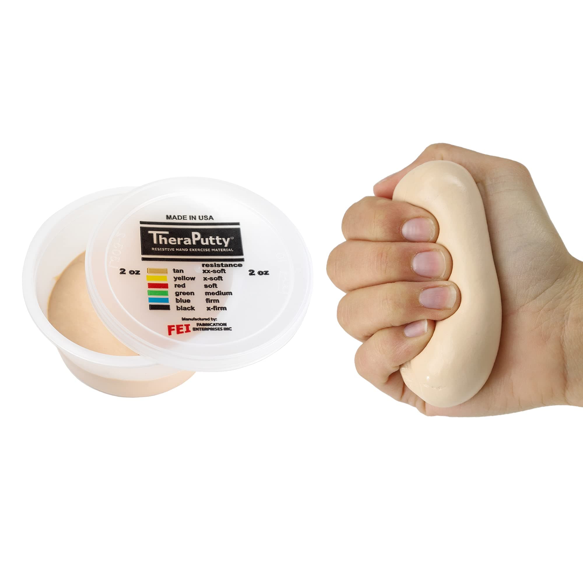 Cando TheraPutty - Therapeutic modelling clay - 2 oz- beige (very very light)