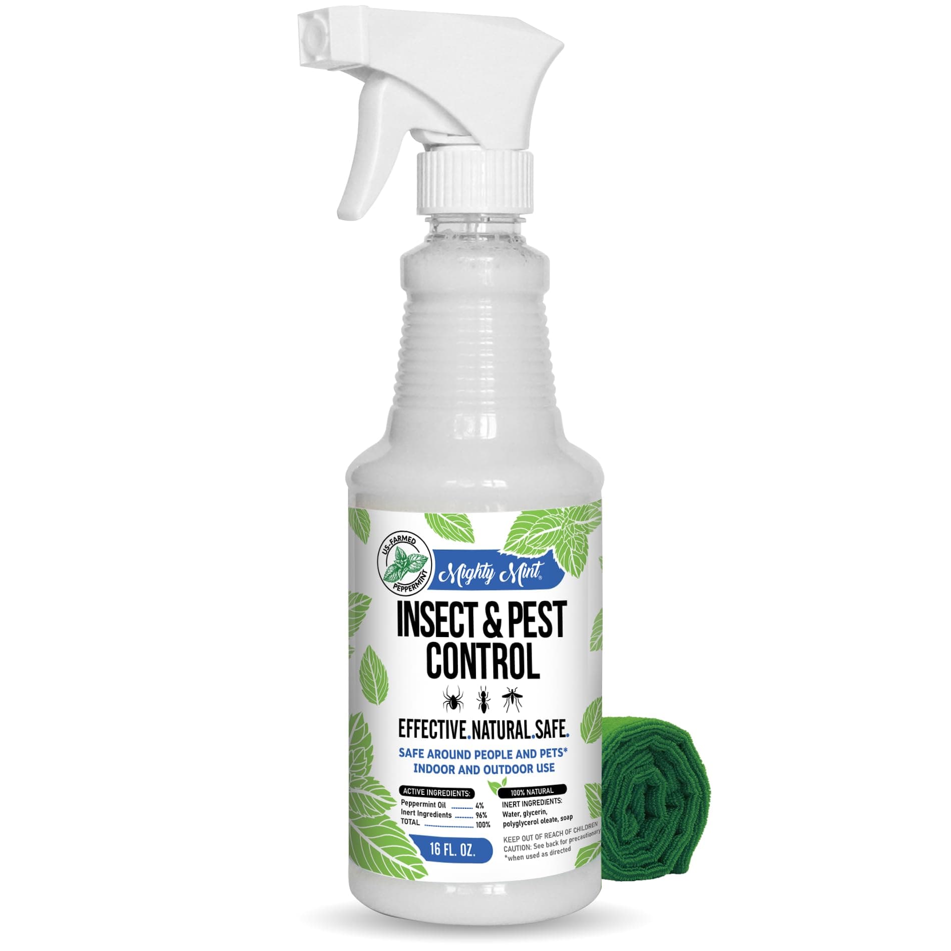 Mighty Mint - 16oz Insect and Pest Control Peppermint Oil - Natural Spray for Spiders, Ants, and More