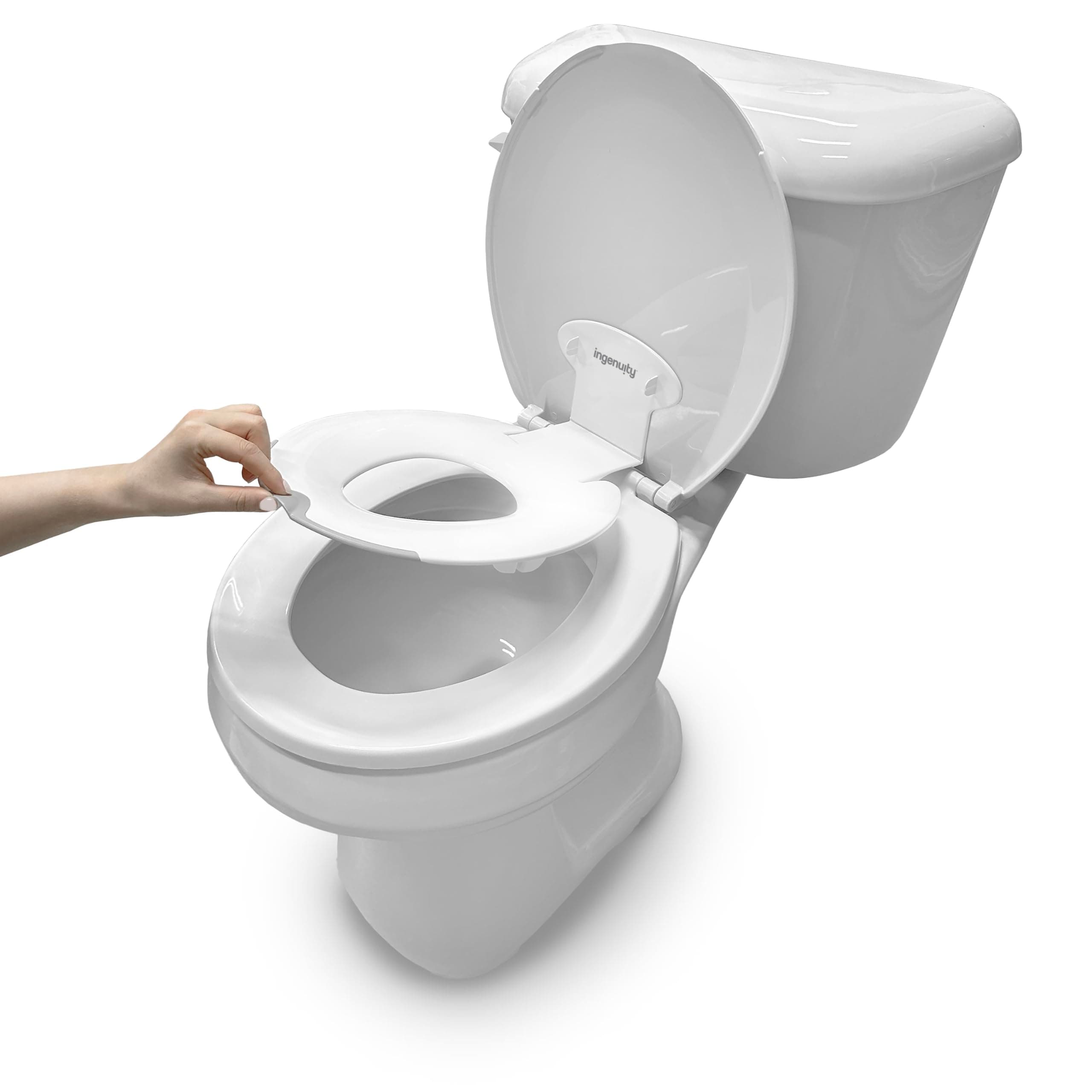 Plastic: Ity By Ingenuity Flip & Sit Potty Seat (White) - Easy To Set Up And Remove Potty Training Seat That Attaches To An Adult Toilet Seat