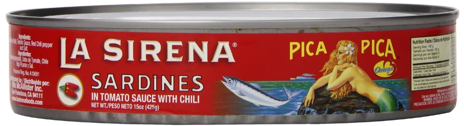 LA SIRENA Pica Pica Sardinas En Salsa De Tomate Picante 15 oz. 3 Pack