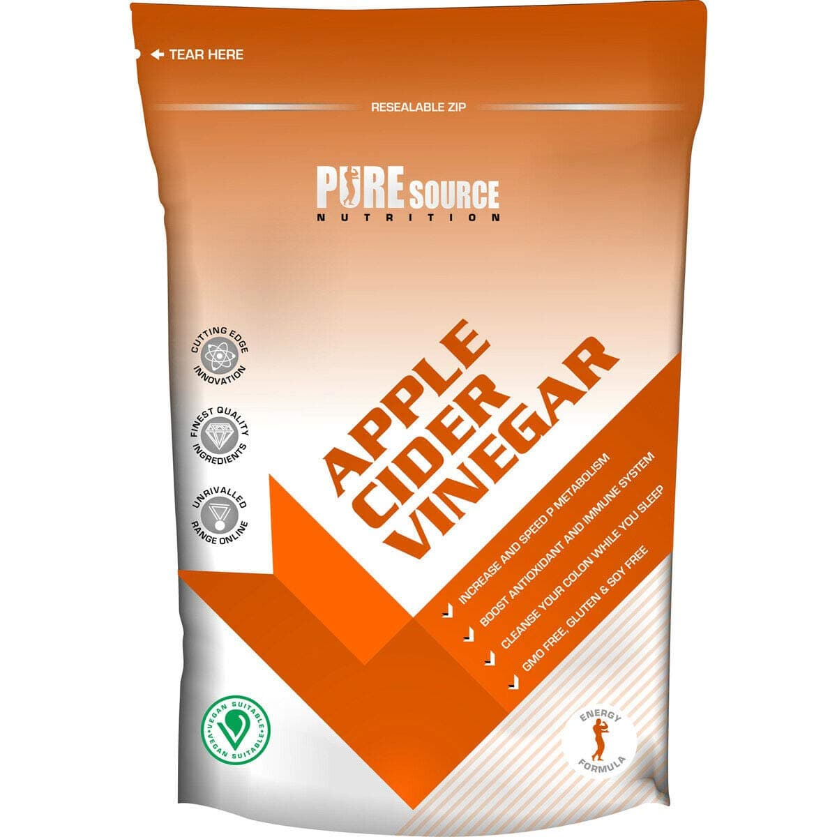 Vegan Apple Cider Vinegar 500mg Weight Loss Water Retention Pills Fat Burner Appetite Suppression Made in UK Max Strength Tablets - Women and Men (360 Tablets)