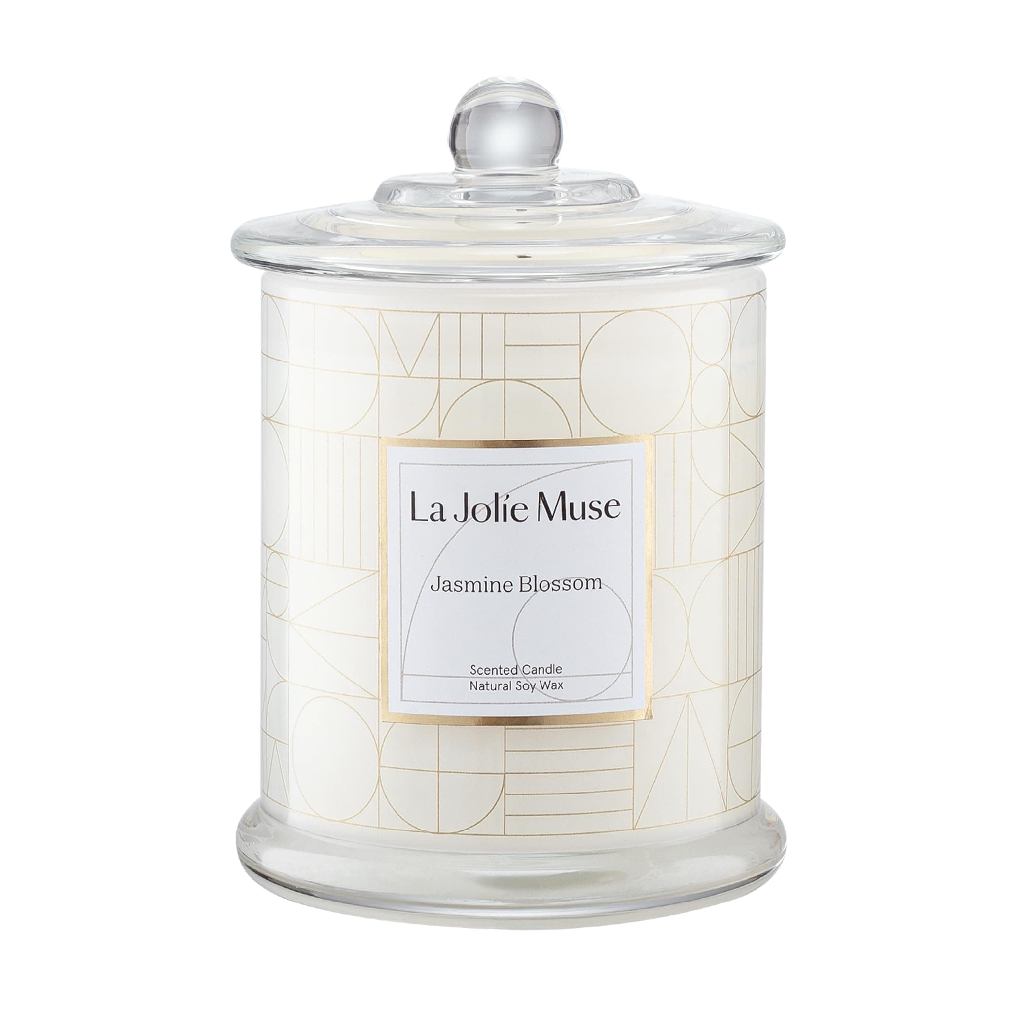 LA JOLIE MUSE Jasmine Candle, Mothers Day Gifts Candles for Women with Gift Box, Scented Candles for Home Scented, Luxury White Natural Soy Candle, 70 Hours 10 oz