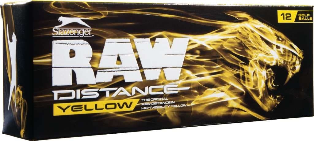 2014 Slazenger Raw Distance Yellow (12 Pack)