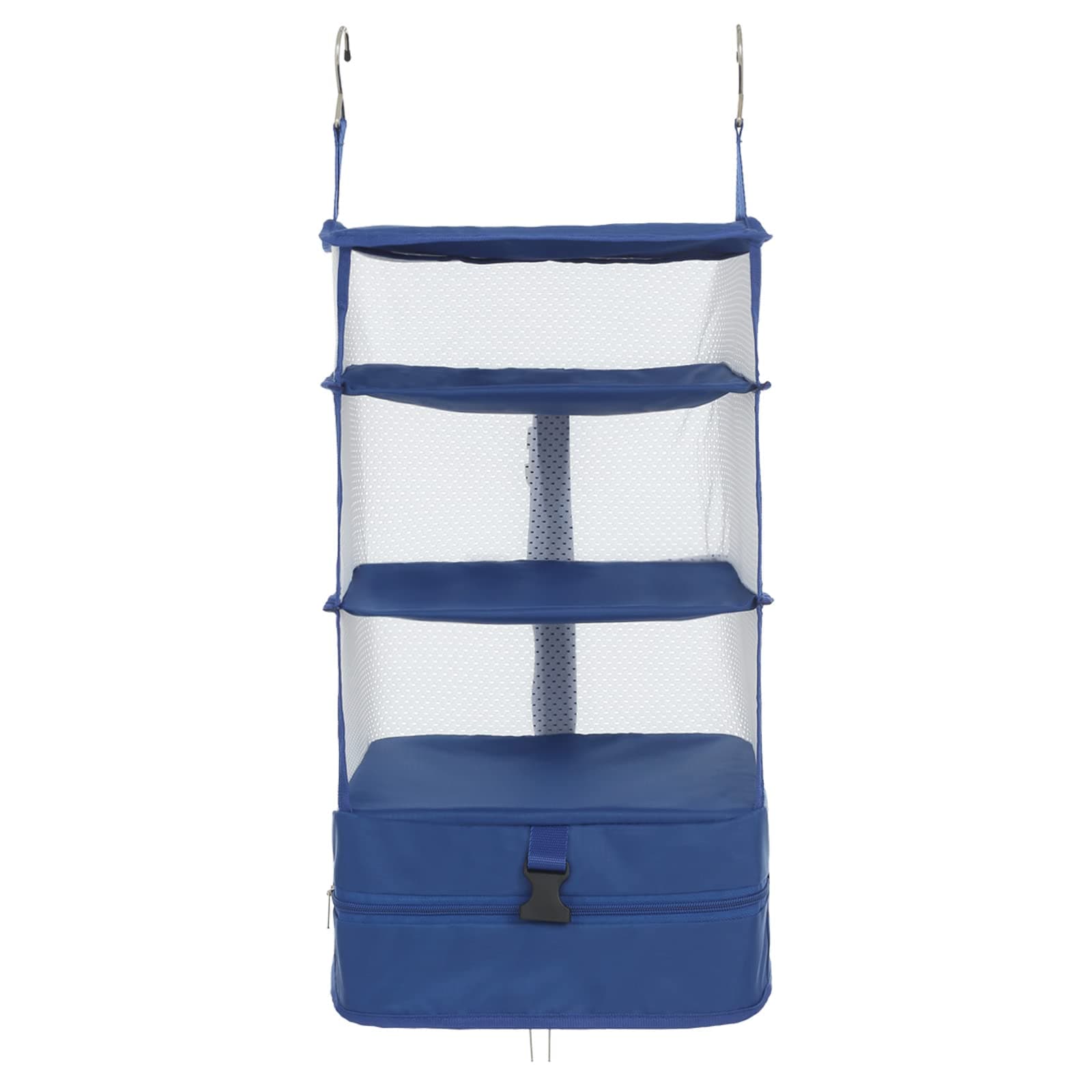 OWNFUN Portable Luggage Organizer - Hanging Travel Packing System Luggage Cube Blue Large