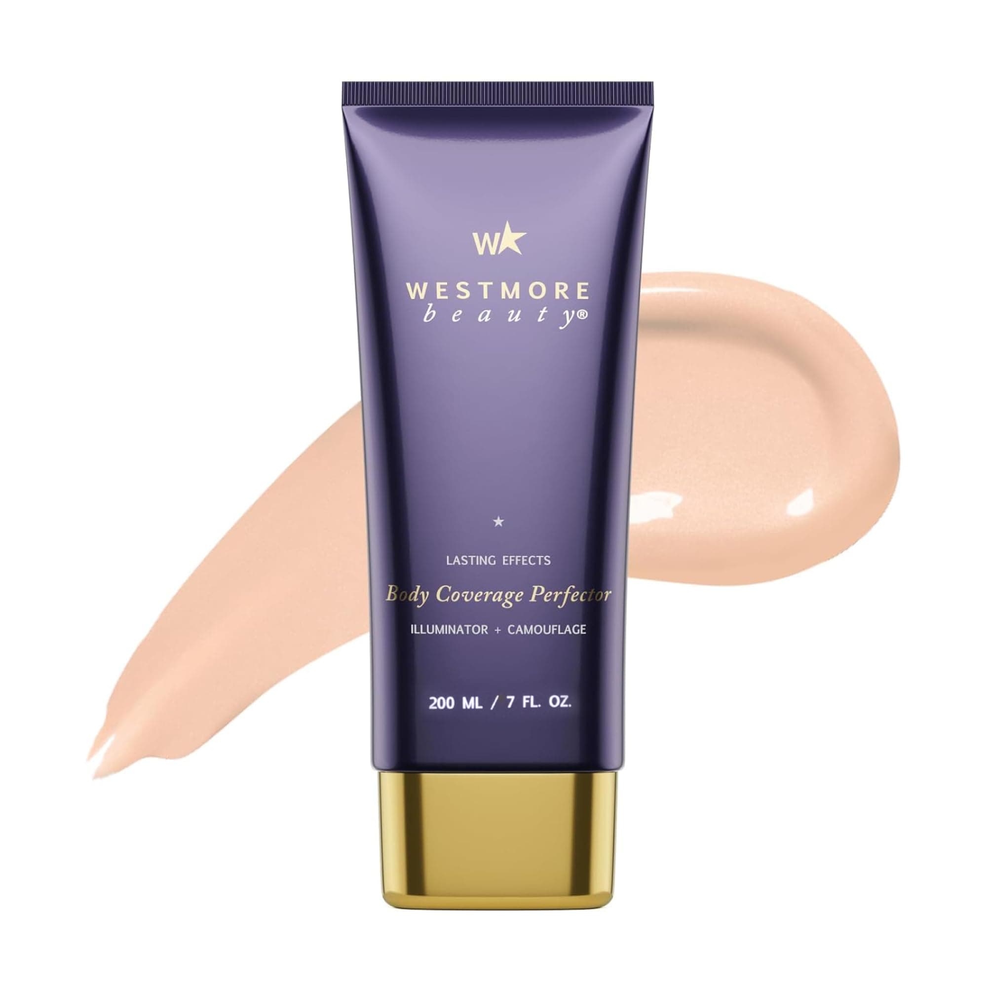 Westmore Beauty Body Coverage Perfector – Waterproof Leg & Body Makeup/Bronzer For Women - Best Tattoo Cover Up Makeup & Tattoo Concealer - 7 Oz Warm Radiance