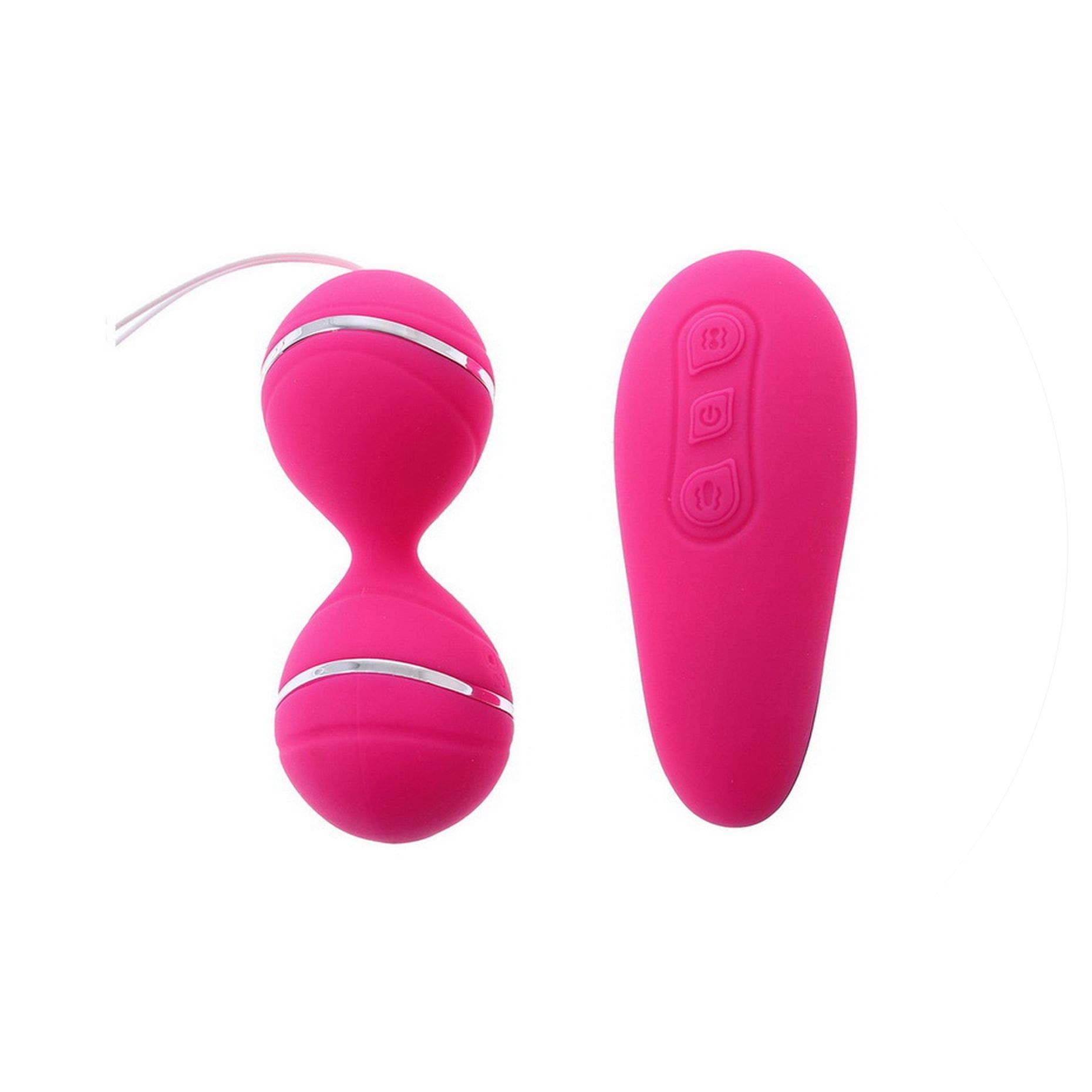 Her 100% Waterproof Female Ben Wa Ball, Rechargeable Jump Eggs, Kegel Manuall Tight Vibrator Vibrating Egg Women,hot Pink