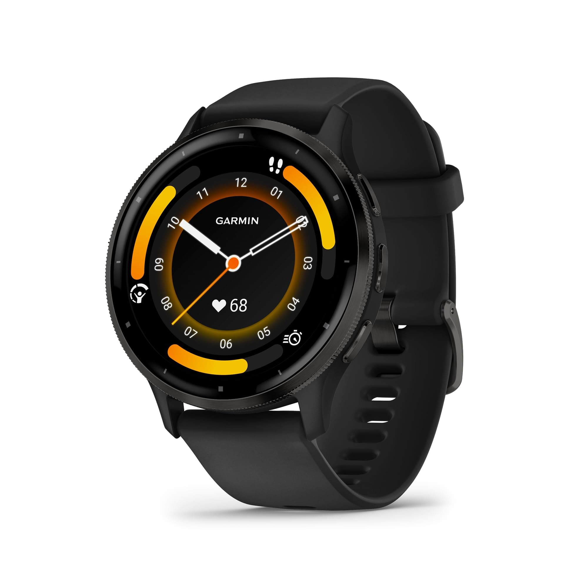 Fitness Smartwatch Venu 3 - Slate Stainless Steel Bezel | 14 Days of Battery life, 30+ Sports Apps, Animated Workouts and Garmin Coach | Amoled Touchscreen Display