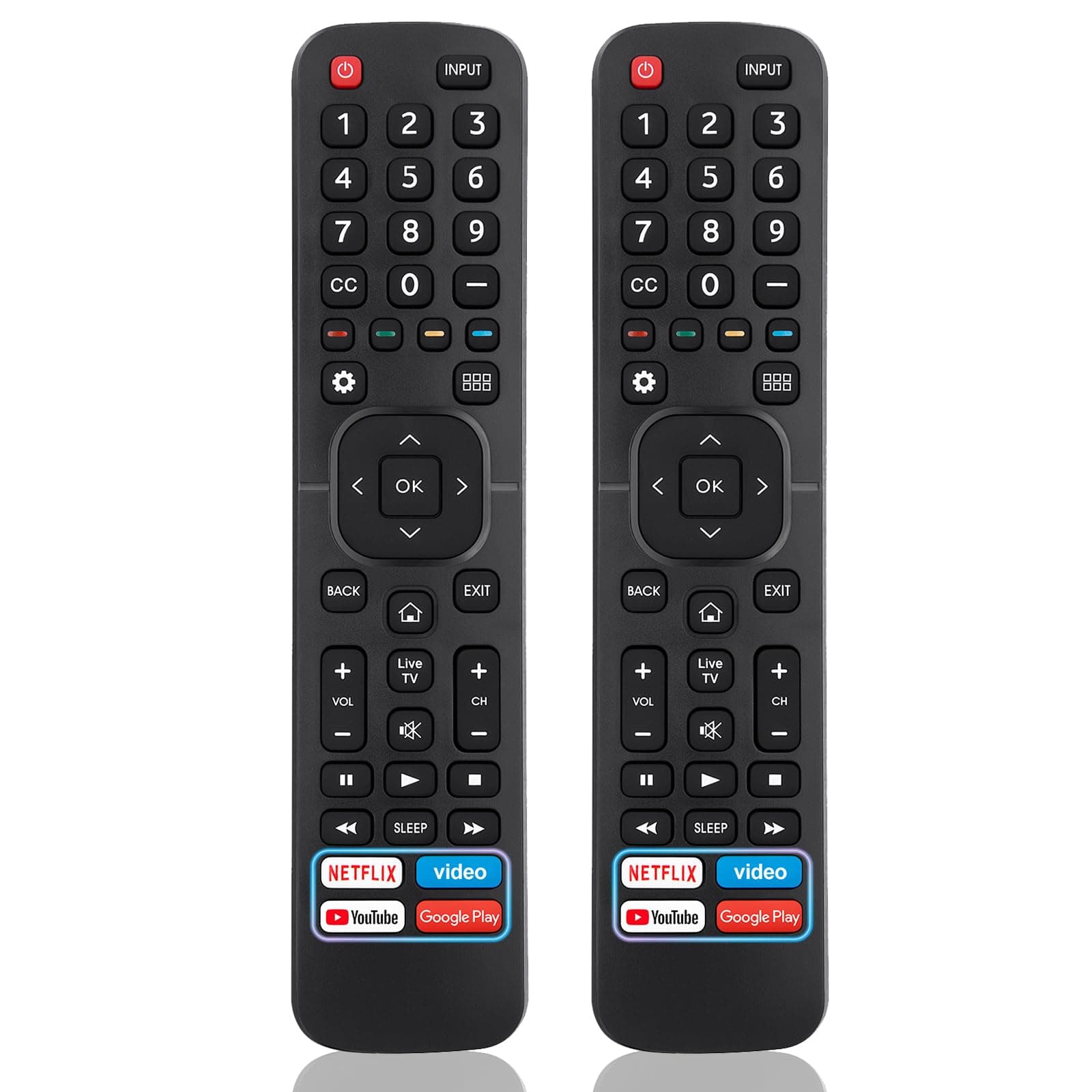 for Hisense-TV-Remote Replacement, Universal Remote Control for All Hisense Smart TVs【Pack of 2】
